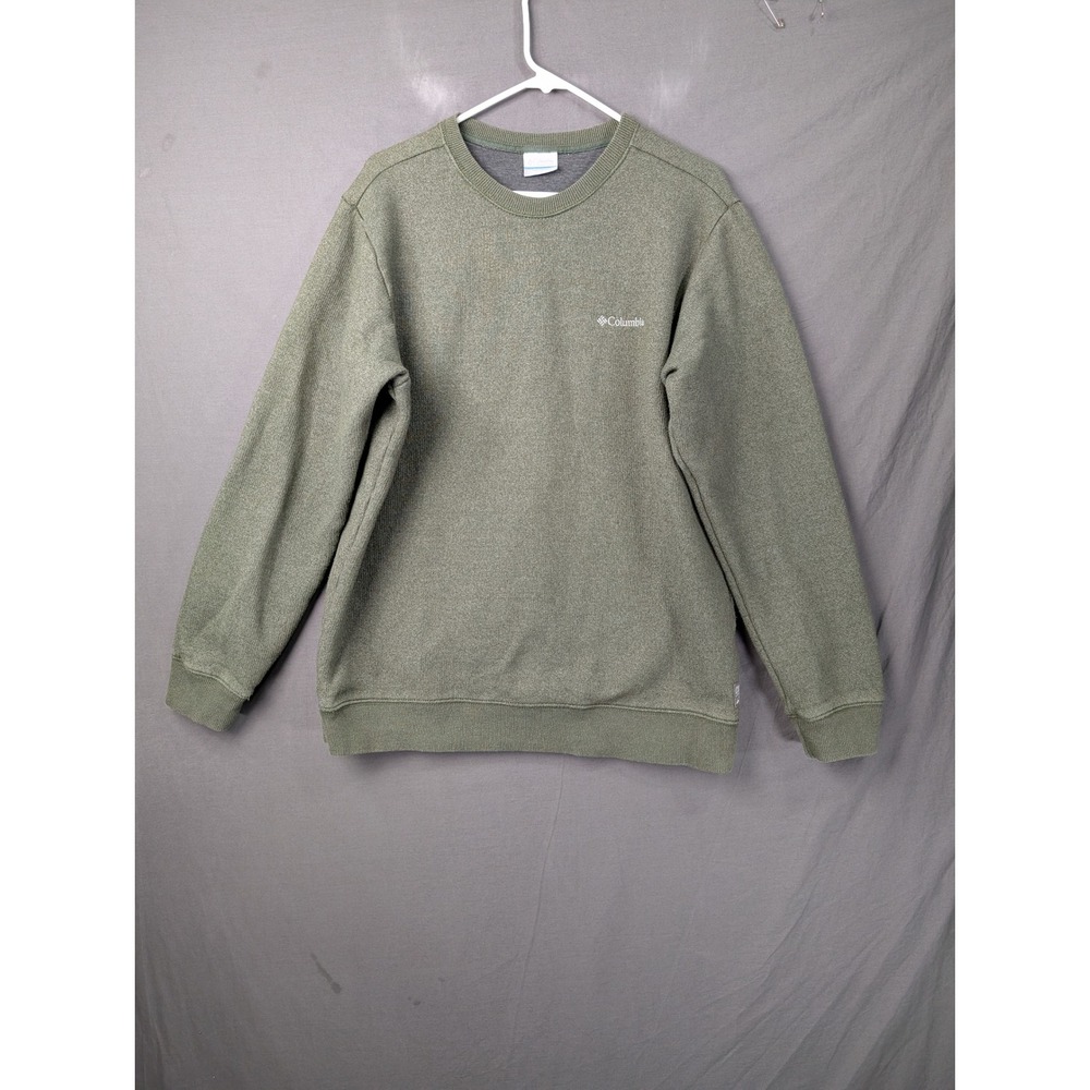 Columbia Mens Hart Mountain II Crew Neck Sweatshirt Sage Green Large 7671